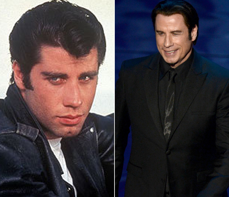 Confira o antes e depois de John Travolta e elenco de Grease Nos