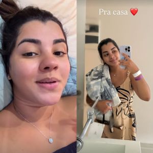 Grávida do segundo filho, Ary Mirelle realiza nova cerclagem e tranquiliza: <i>Deu certo, Joaquim tá bem e seguro</i>