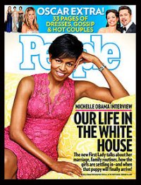 Revista: Michelle mostra <i>look</i> afro-americano