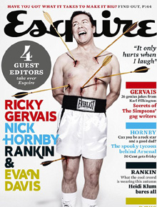 <i>Office</i>: Ricky Gervais aparece flechado em revista