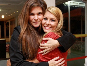 Amigas: Cristiana Oliveira e Bárbara Borges em festa