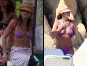 Descanso: Jennifer Aniston também gosta de praia