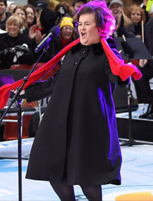 Gringa: Susan Boyle se apresenta em Nova Iorque