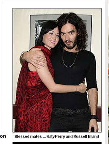 Altar: Russell Brand confirma noivado com Katy Perry