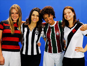 Futebol: Atrizes gravam campanha contra violência