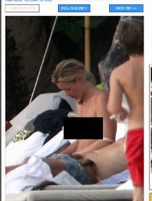 Corpo: Kate Moss faz <i>topless</i> na praia