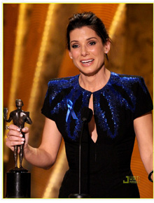 Vencedora: Sandra Bullock ganha prêmio