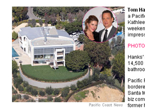 Mansão: Tom Hanks compra casa por 47 milhões