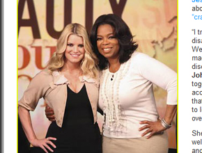 Oprah: Simpson decepcionada com Mayer