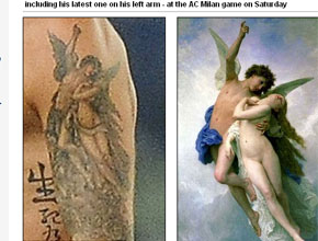 Censura: David Beckham cobre nudez em tatuagem
