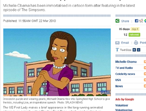 <i>Simpsons</i>: Michelle Obama participa do episódio