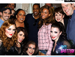 Broadway: Beyoncé e Jay-Z visitam bastidores