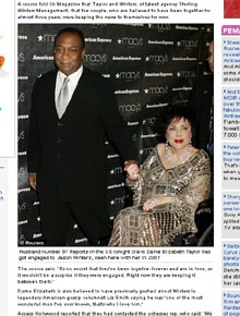 Nove: Elizabeth Taylor estaria noiva