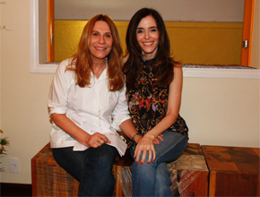 Amigas: Renata Sorrah e Deborah Evelyn em evento