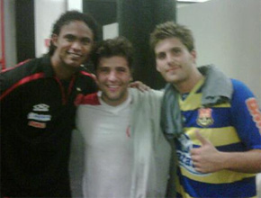 Torcedor: Gagliasso tira foto no vestiário do <i>Pacaembu</i>