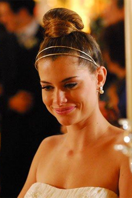 <i>Viver</i>: Luciana usa brincos de pérolas no casamento