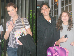 Filha e <i>filha</i>: Lília Cabral com Giulia e Alinne Moraes