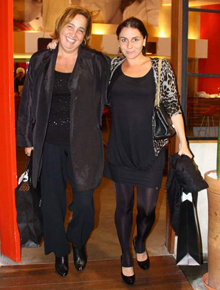 Jantar: Claudia Jimenez e Giovanna Antonelli papeiam