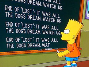 <i>Simpsons</i>: Bart brinca com final de <i>Lost</i>