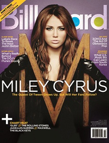 <i>Billboard</i>: Miley Cyrus é capa de revista