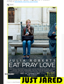 <i>Comer, Rezar, Amar</i>: Veja pôster do filme de Roberts