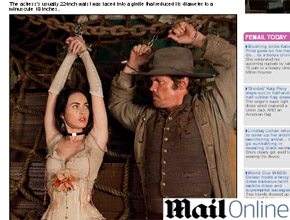 Algemada: Confira foto de Megan fox em <i>Jonah Hex</i>
