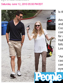 Na academia: Amanda Seyfried encontra ex