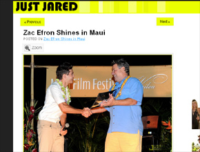<i>Hula hula</i>: Zac Efron recebe estrela brilhante