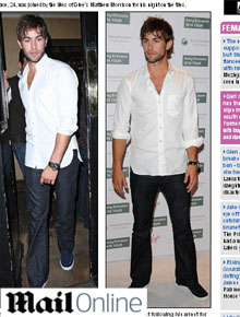 Na noite: Chace Crawford curte festa em Londres