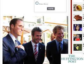 Beldades: Beckham e príncipes juntos em evento