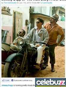 <i>The Rum Diary</i>: Johnny Depp anda de moto em novo filme