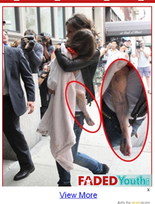 Canetinha: Suri Cruise aparece com a perna rabiscada