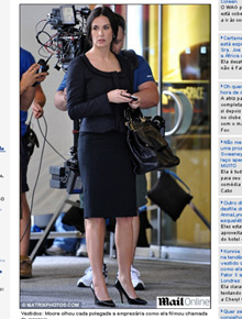 Executiva: Demi Moore filma para <i>Margin Call</i>