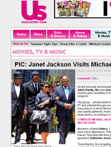 Luto: Família Jackson visita túmulo de Michael