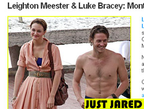 Filmagem: Leighton Meester com suposto <i>affair</i>