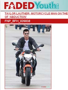 <i>Born To Be Wild</i>: Lautner anda de moto em novo filme