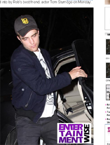 Saudade?: Robert Pattinson visita Kristen no hotel