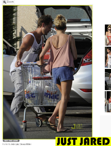 Compras: Jude Law e Sienna abastecem a geladeira