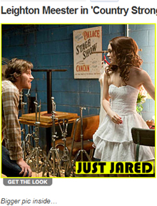 <i>Country Strong</i>: Veja foto com Leighton Meester