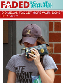 Plástica?: Megan Fox é vista saindo de clínica