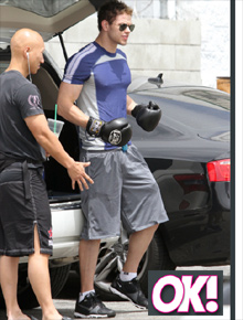 Boxe: Kellan Lutz mantém boa forma