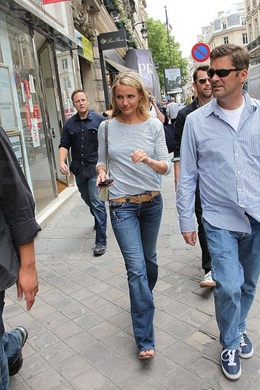 França: Cameron Diaz faz compras