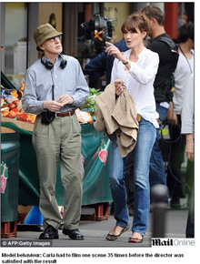 <i>Midnight in Paris</i>: Carla Bruni filma as primeiras cenas
