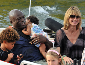 Férias: Klum e Seal passeiam de bote