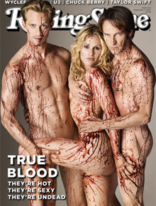 <i>True</i>: Atores aparecem ensanguentados em revista