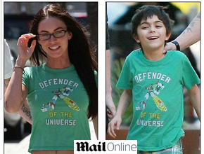 Apertadinha: Megan Fox usa roupas do enteado