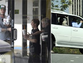 Carro: Beckham quase entra em rua proibida