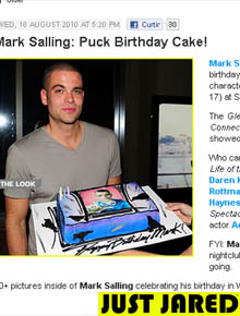 <i>Glee</i>: Mark Salling comemora 28 anos