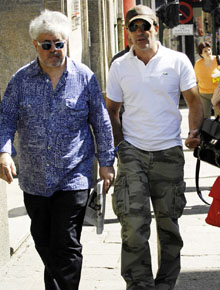 Parceria: Banderas e Almodóvar filmam na Espanha
