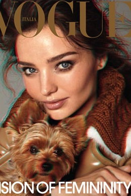 Itália: Miranda Kerr estampa edição em 3D